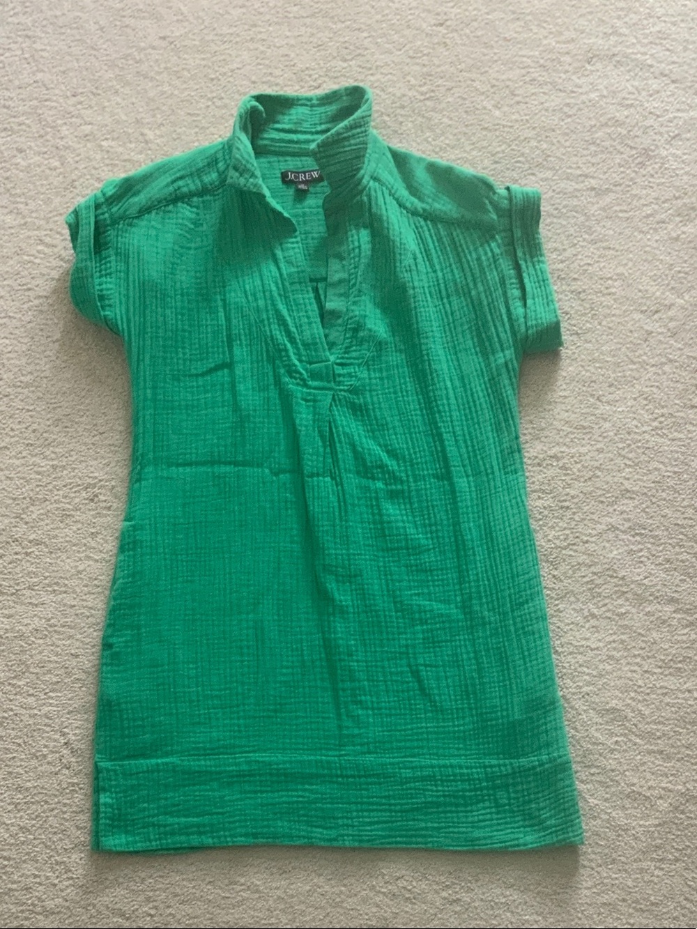 J. Crew Women's Short-Sleeve Emerald Green dress